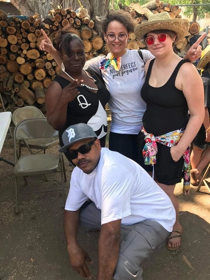 Group photo at outdoor event